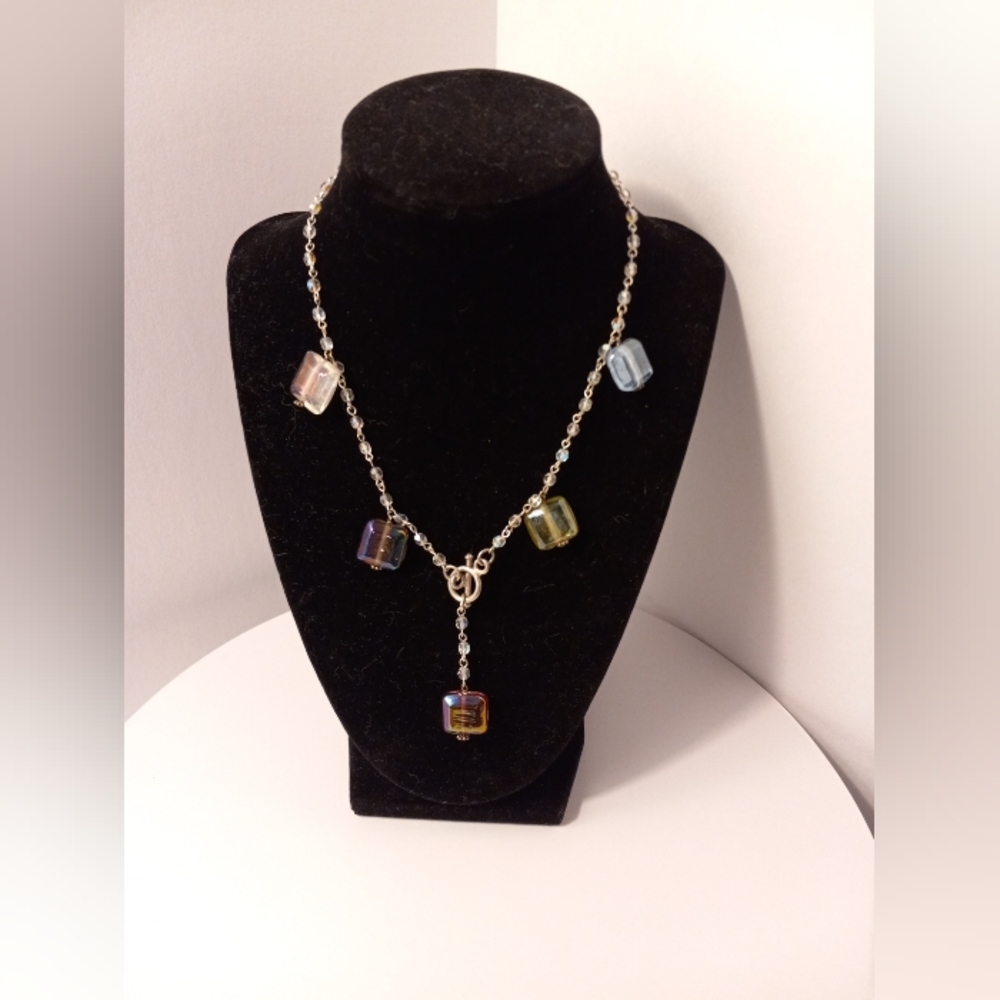 Crystal Clear Multicolor Woman Necklace